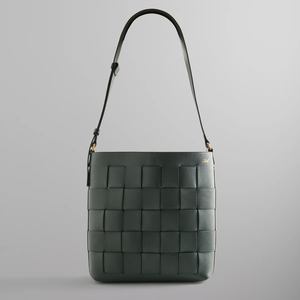 Kith Dark Green Woven Tote Bag